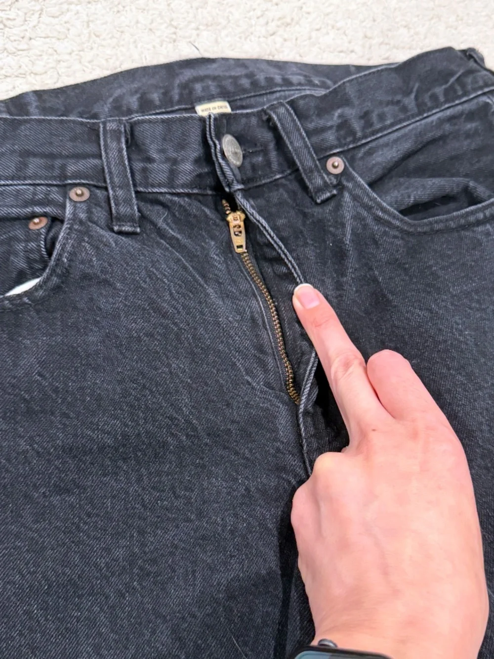 Men's J. Crew Black Denim Jeans Size 31x32
